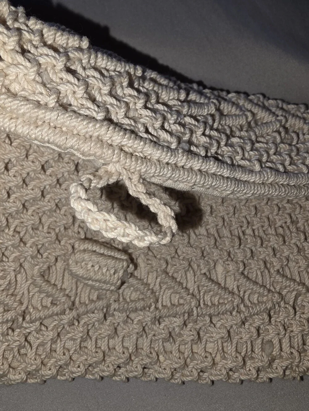 Vintage Macrame Clutch Castillo de Columbia
